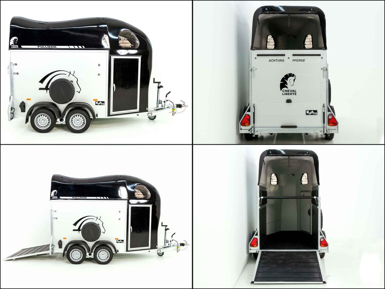 Cheval Liberte Pferdeanhänger GOLD One 1,5er, Pullman-Fahrwerk, schwarz-Neu – Bild 10