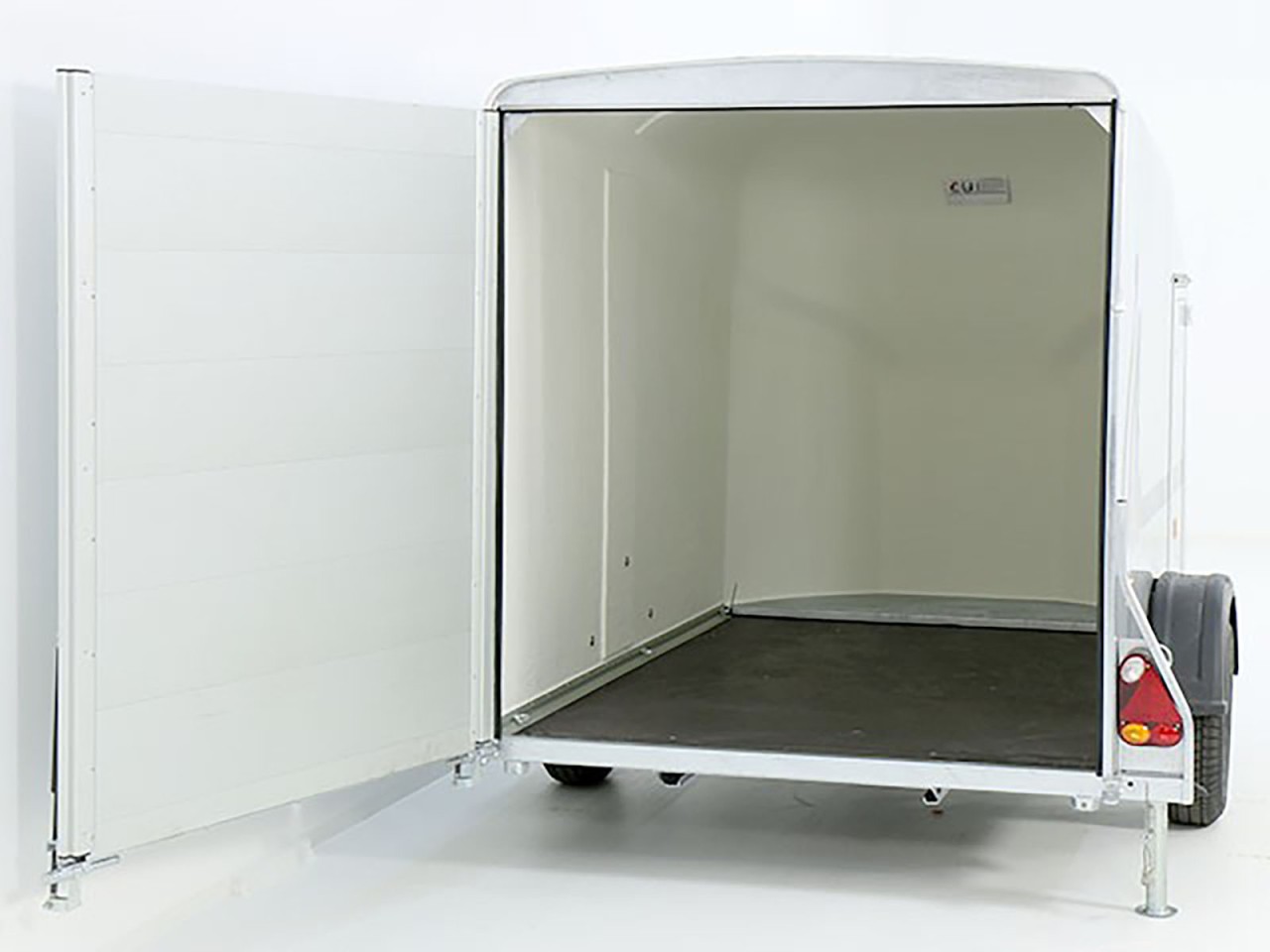 Debon Kofferanhänger Cargo 1300 Vollpoly 150x290cm H:160cm, Tür, grau-Neu – Bild 4