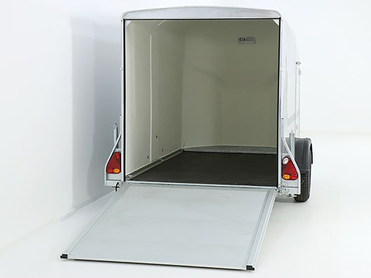 Debon Kofferanhänger Cargo 1300 Vollpoly 150x290cm H:160cm, Tür, grau-Neu – Bild 5