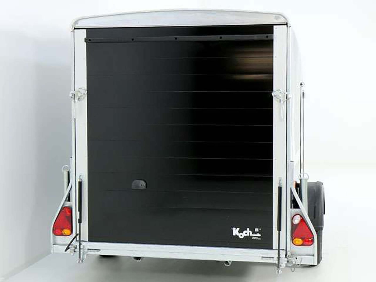 Debon Kofferanhänger Cargo 1300 Vollpoly 150x290cm H:160cm, Tür, schwarz-Neu – Bild 5