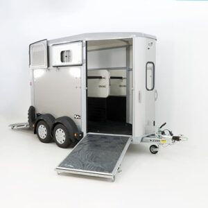 Ifor Williams Pferdeanhänger HB506-Frontausstieg-Klappenkombi-silber-Neu