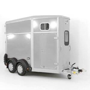 Ifor Williams Pferdeanhänger HB506-Sattelkammer-Silber-Neu