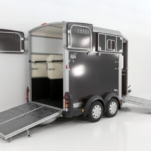 Ifor Williams Pferdeanhänger HB511-Heckklappen-Türkombination-anthrazit-Neu