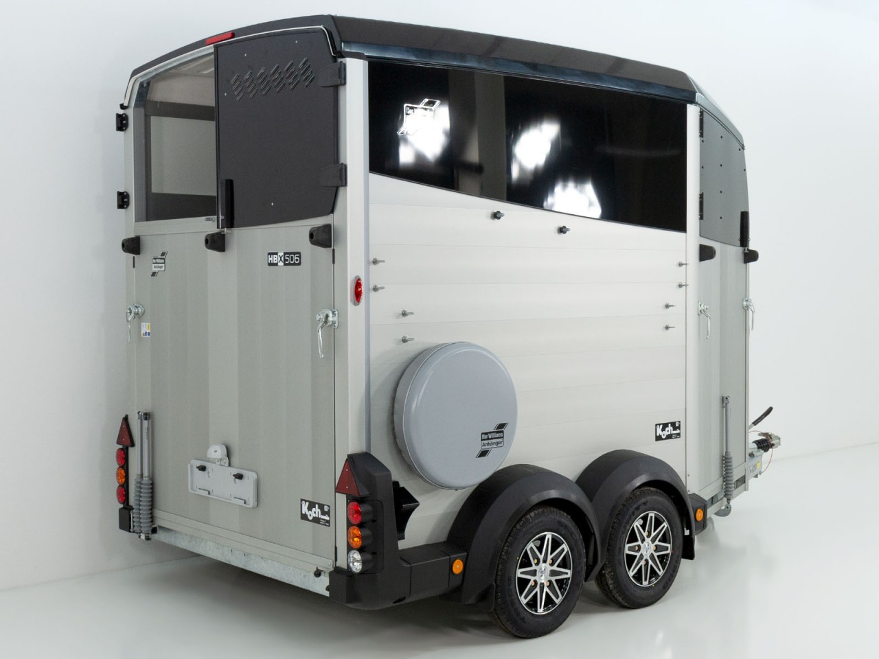 Ifor Williams Pferdeanhänger HBX 506-Frontausstieg-neues Modell-schwarz-Neu – Bild 4