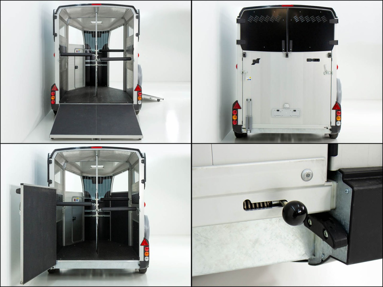 Ifor Williams Pferdeanhänger HBX 506-Frontausstieg-neues Modell-schwarz-Neu – Bild 9
