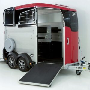 Ifor Williams Pferdeanhänger HBX 511-Frontausstieg-neues Modell-rot-Neu