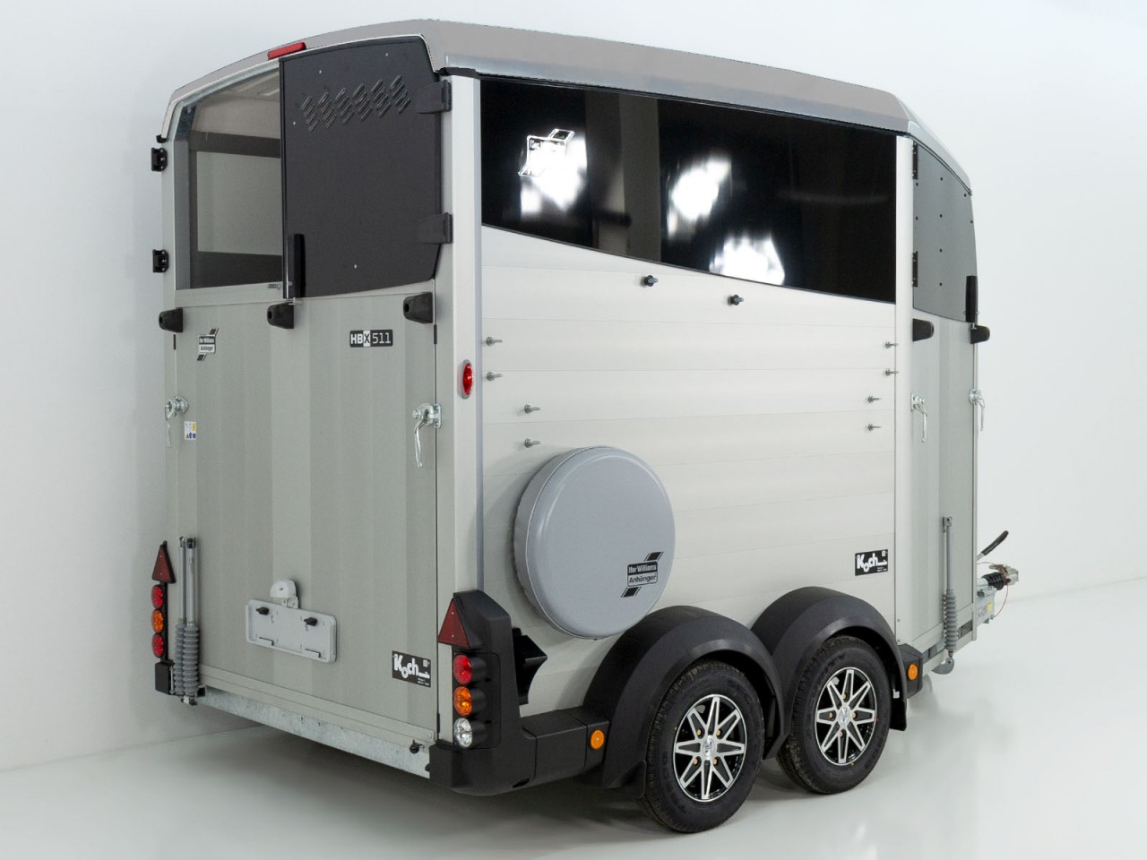 Ifor Williams Pferdeanhänger HBX 511-Frontausstieg-neues Modell-silber-Neu – Bild 2