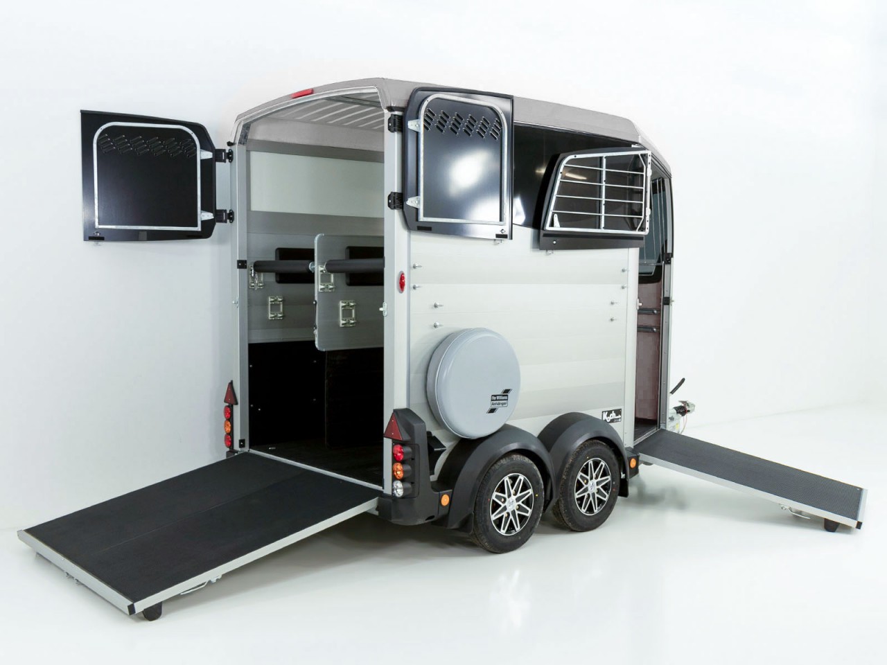 Ifor Williams Pferdeanhänger HBX 511-Frontausstieg-neues Modell-silber-Neu – Bild 3