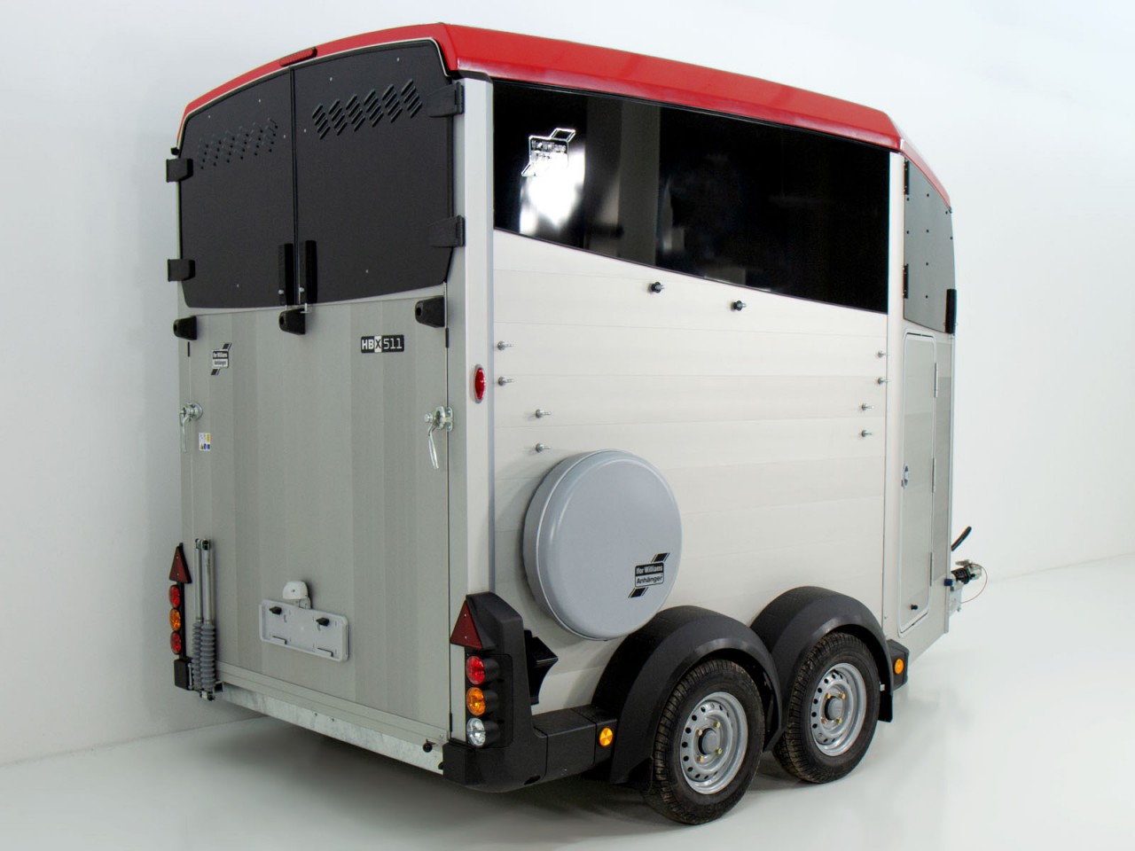 Ifor Williams Pferdeanhänger HBX 511-Sattelkammer-neues Modell-rot-Neu – Bild 4