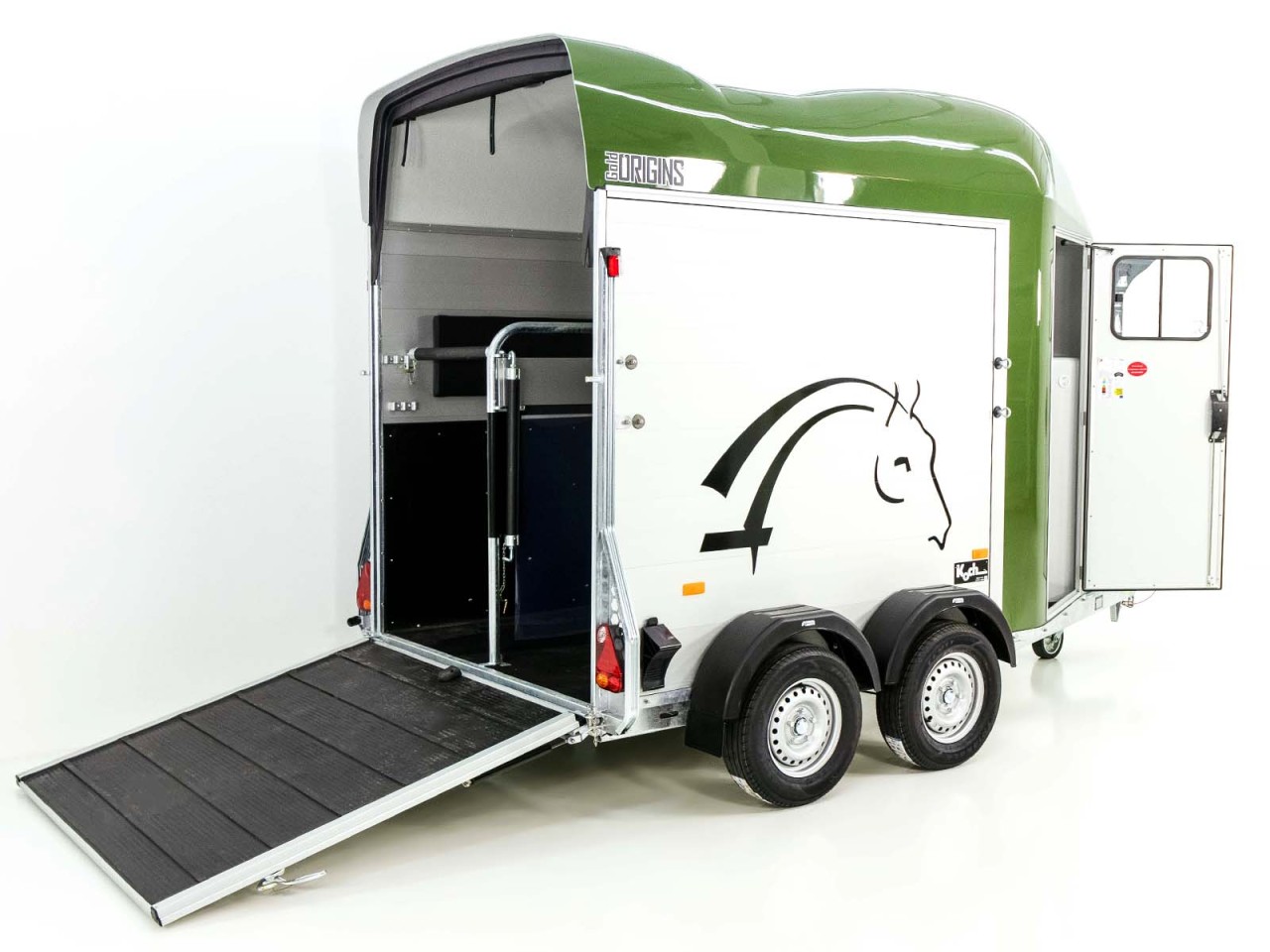 Cheval Liberte Pferdeanhänger GOLD Origins, Sattelkammer, olivgün-Neu – Bild 3