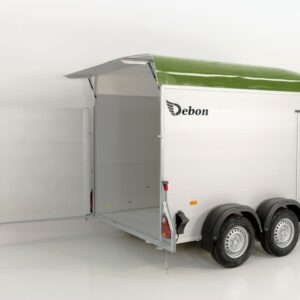 Debon Kofferanhänger C500 164x300cm H:200cm 2,6t-Alu-Polybug-Tür-olivgrün-Neu