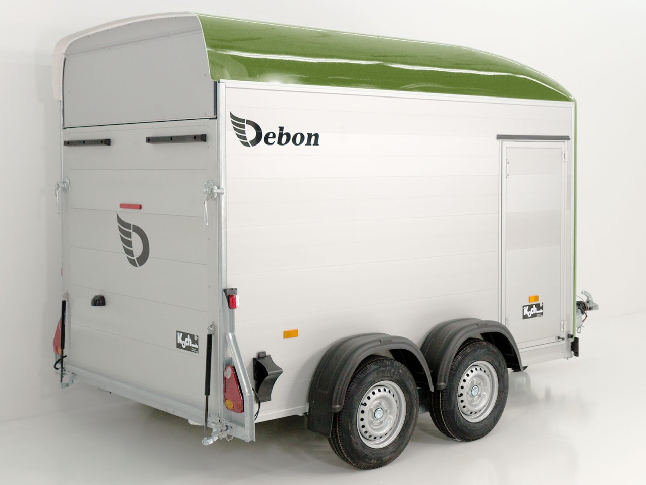 Debon Kofferanhänger C500 164x300cm H:200cm 2,0t-Alu-Polybug-Tür-olivgrün-Neu – Bild 3