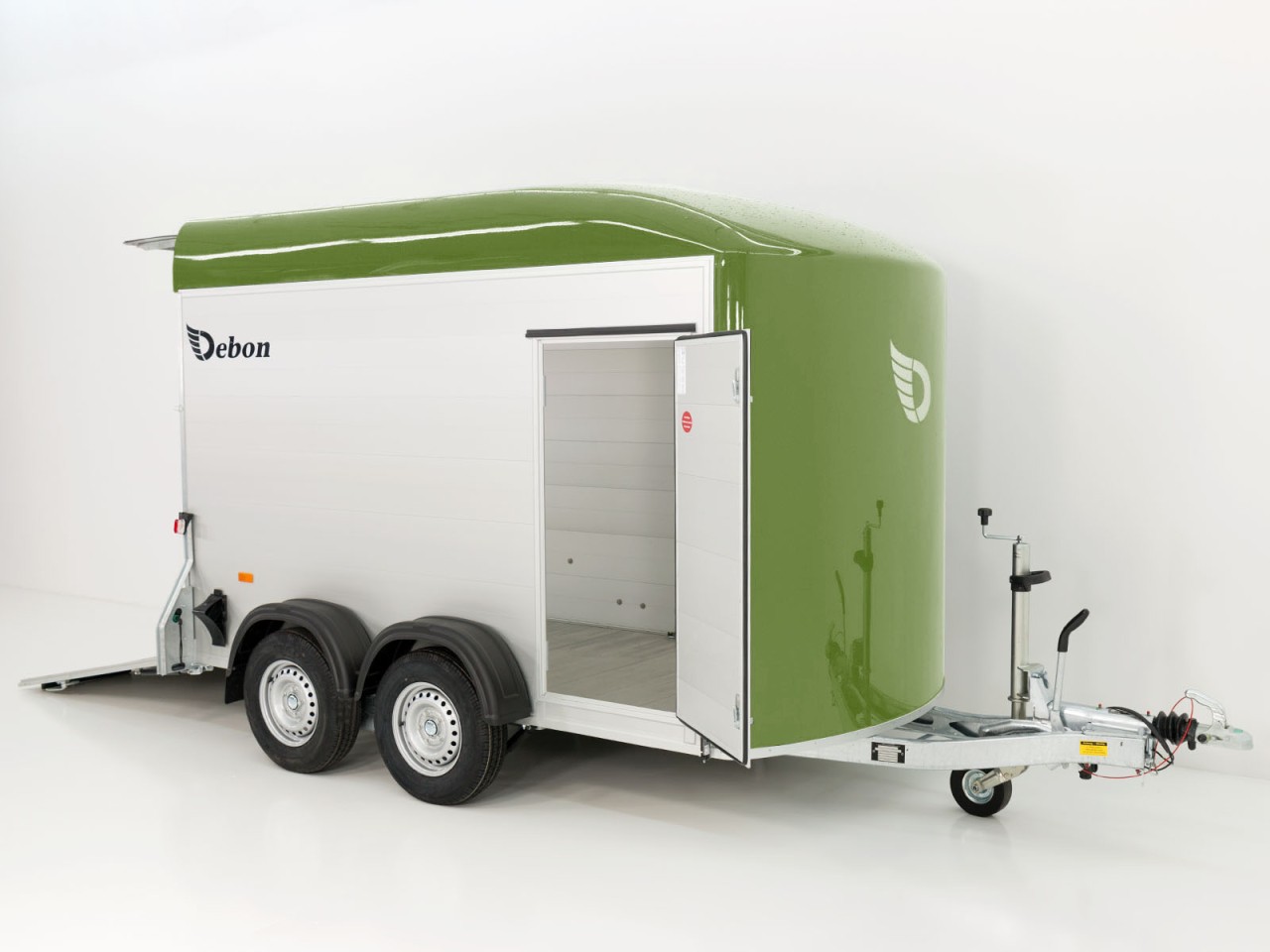 Debon Kofferanhänger C500 164x300cm H:200cm 2,0t-Alu-Polybug-Tür-olivgrün-Neu – Bild 4