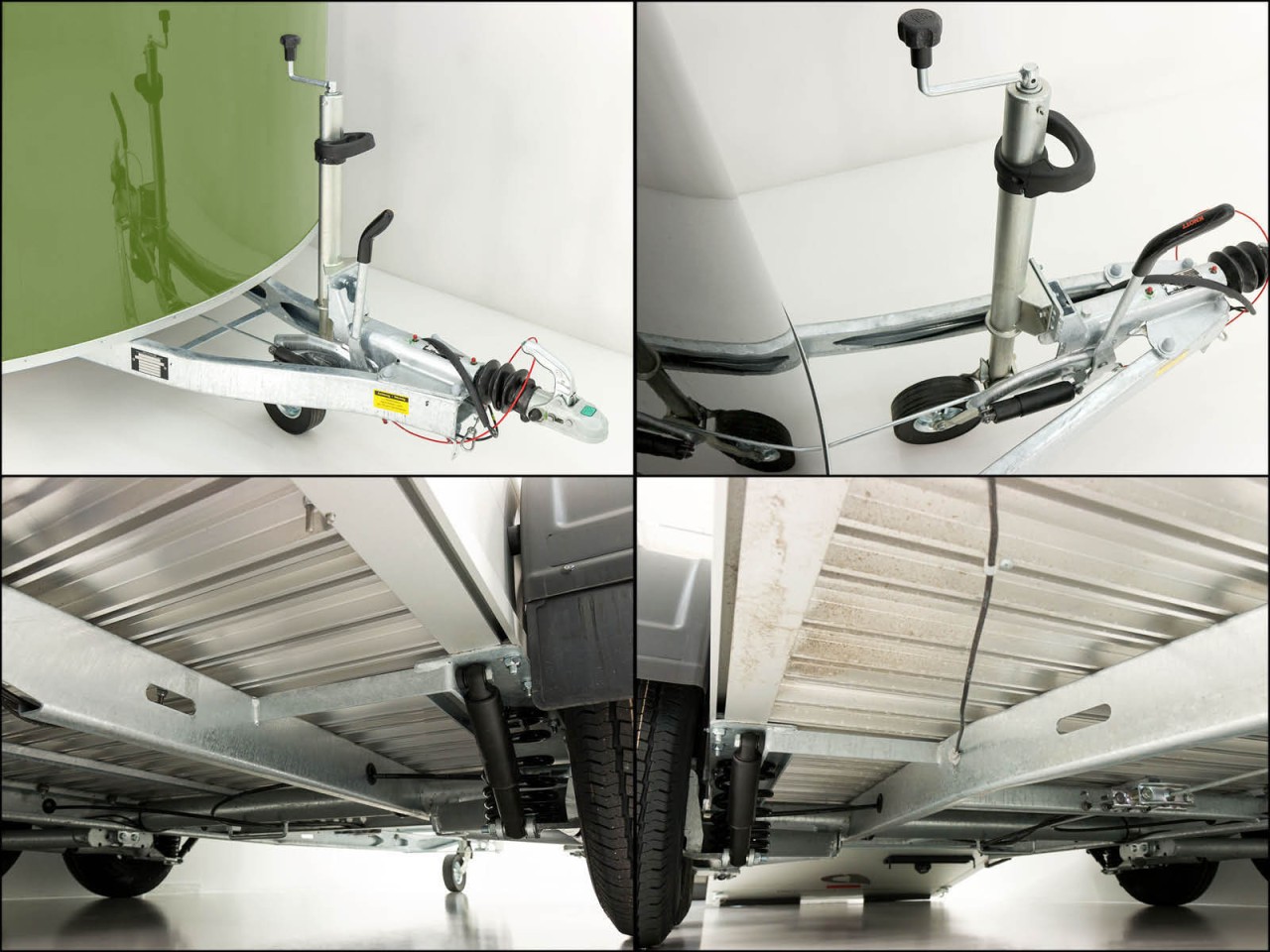 Debon Kofferanhänger C500 164x300cm H:200cm 2,0t-Alu-Polybug-Tür-olivgrün-Neu – Bild 9