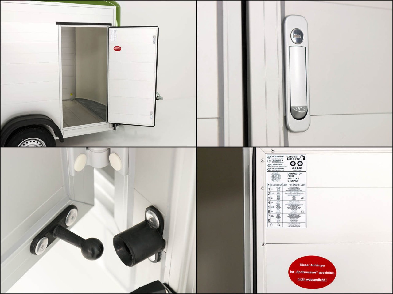 Debon Kofferanhänger C500 164x300cm H:200cm 2,0t-Alu-Polybug-Tür-olivgrün-Neu – Bild 10