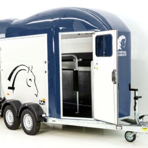 Cheval Liberte Pferdeanhänger GOLD Origins, Sattelkammer, blau-Neu