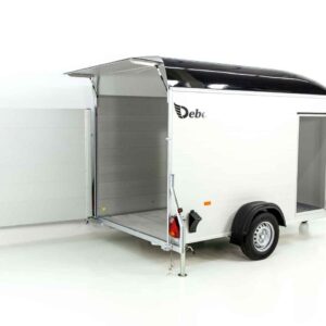 Debon Kofferanhänger C400 164x315cm H:200cm 1,3t, Alu, Polybug, Tür, schwarz-Neu