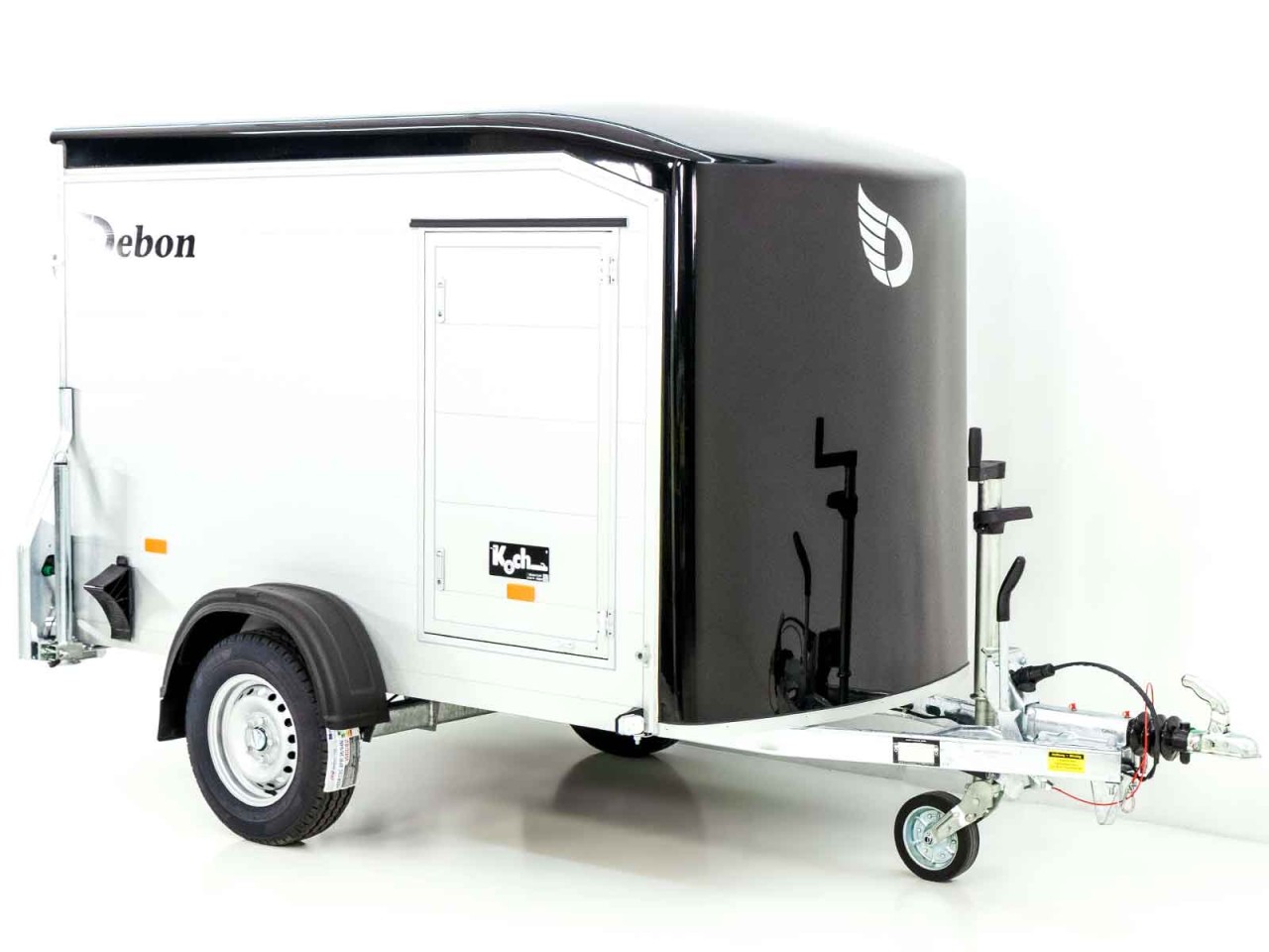Debon Kofferanhänger Roadster Alu 255 125x255cm H:156cm, schwarz-Neu – Bild 3