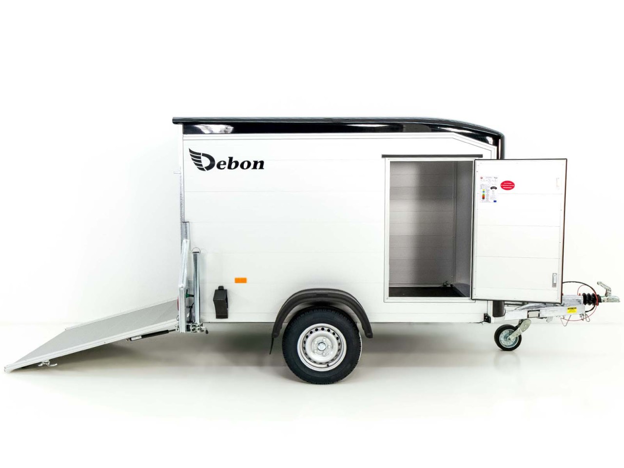 Debon Kofferanhänger Roadster Alu 255 125x255cm H:156cm, schwarz-Neu – Bild 7