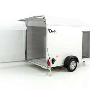 Debon Kofferanhänger C400 164x315cm H:200cm 1,3t, Alu, Polybug, Tür, weiß-Neu