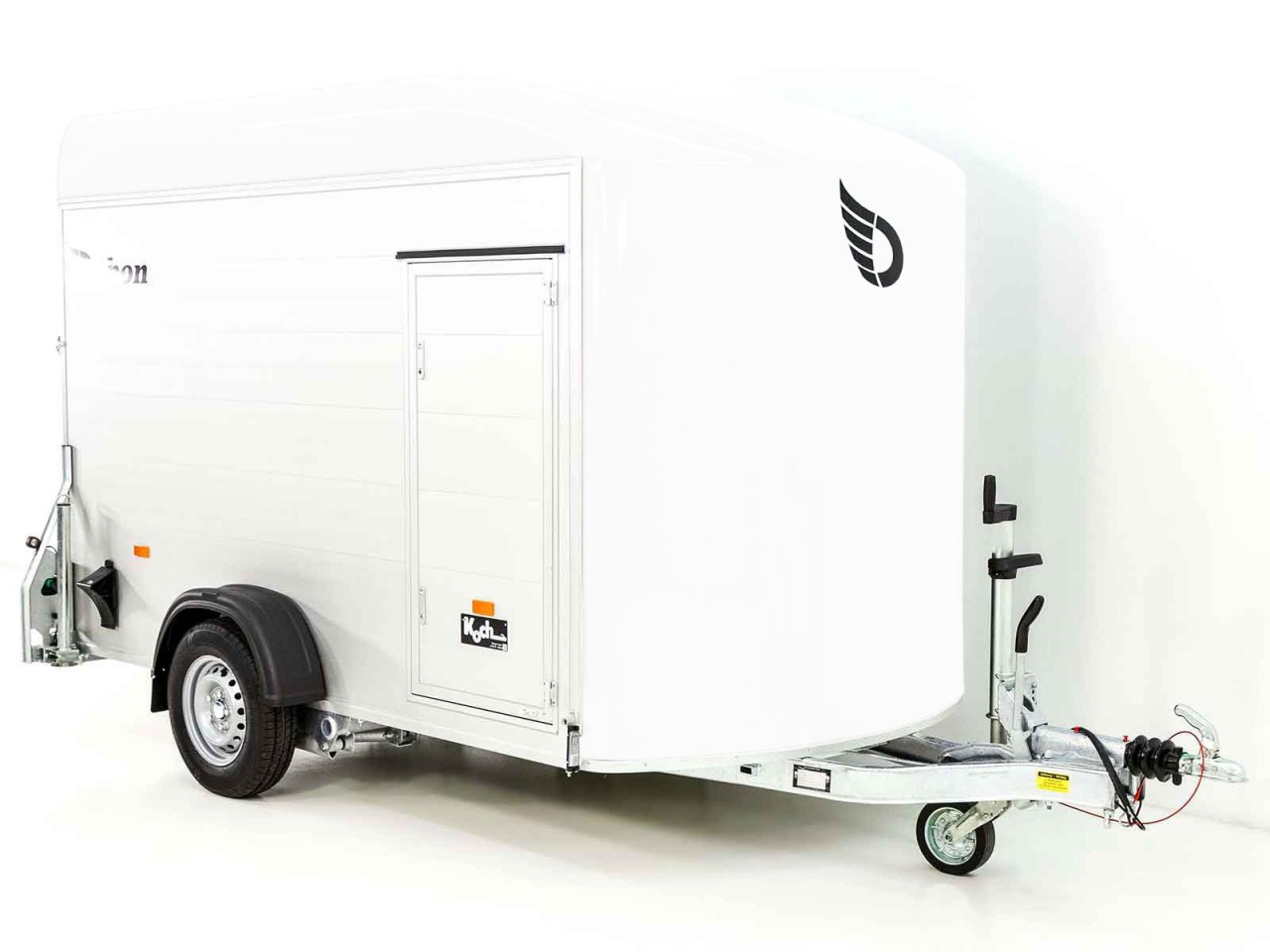 Debon Kofferanhänger C400 164x315cm H:200cm 1,3t, Alu, Polybug, Tür, weiß-Neu – Bild 3