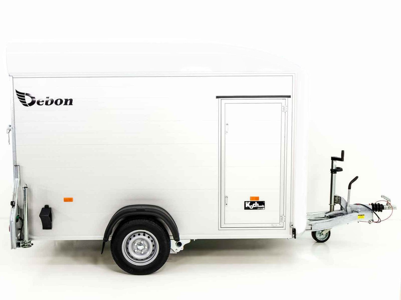 Debon Kofferanhänger C400 164x315cm H:200cm 1,3t, Alu, Polybug, Tür, weiß-Neu – Bild 4