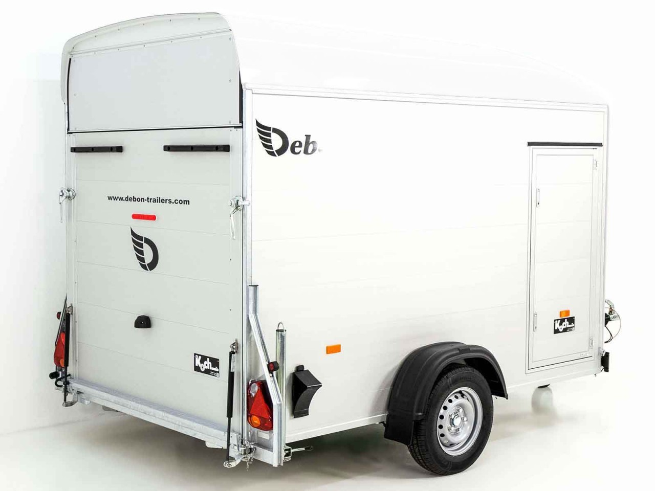 Debon Kofferanhänger C400 164x315cm H:200cm 1,3t, Alu, Polybug, Tür, weiß-Neu – Bild 5