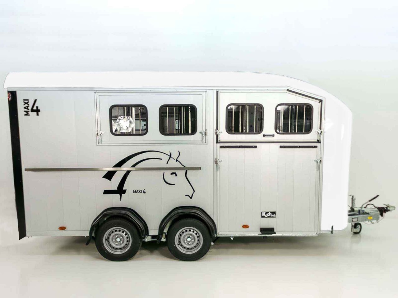 Cheval Liberte Pferdeanhänger Maxi 4, 4 Pferde, Pullman-Fahrwerk, 100km/h, weiß-Neu – Bild 3
