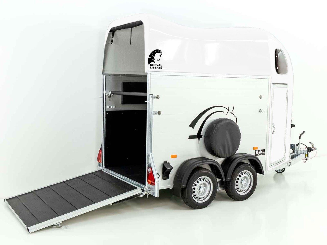 Cheval Liberte Pferdeanhänger GOLD One 1,5er, Pullman-Fahrwerk, weiß-Neu – Bild 3