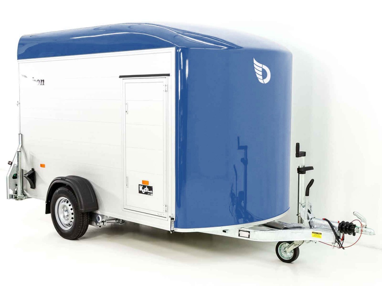 Debon Kofferanhänger C400 164x315cm H:200cm 1,3t, Alu, Polybug, Tür, blau-Neu – Bild 3