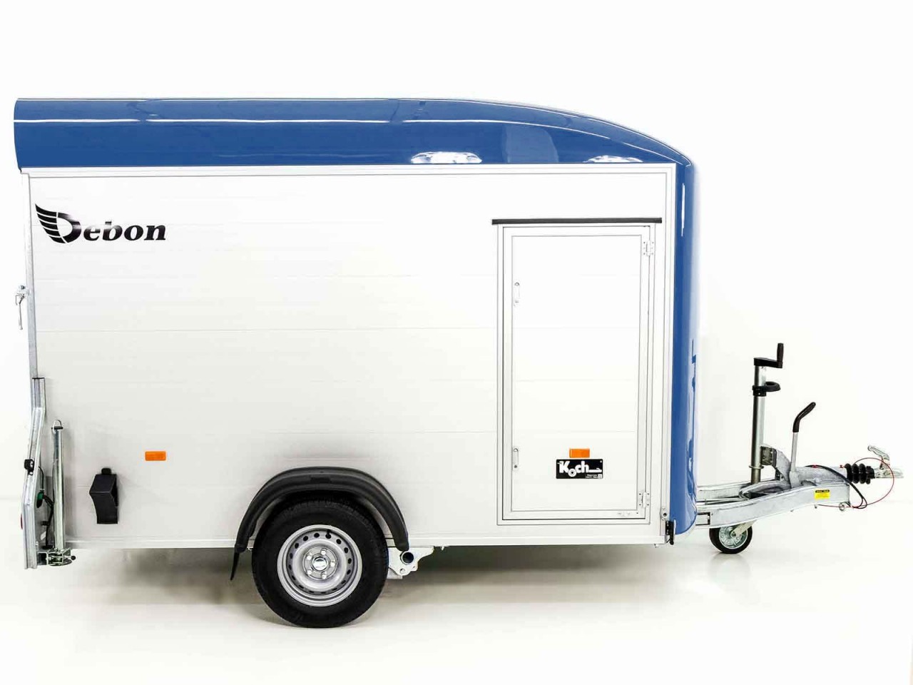 Debon Kofferanhänger C400 164x315cm H:200cm 1,3t, Alu, Polybug, Tür, blau-Neu – Bild 4