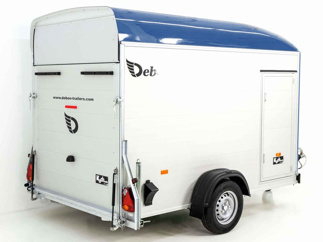 Debon Kofferanhänger C400 164x315cm H:200cm 1,3t, Alu, Polybug, Tür, blau-Neu – Bild 5
