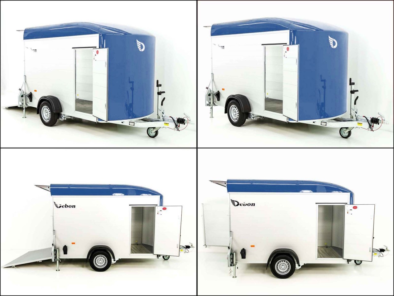 Debon Kofferanhänger C400 164x315cm H:200cm 1,3t, Alu, Polybug, Tür, blau-Neu – Bild 6