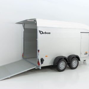 Debon Kofferanhänger Roadster Alu C700 179×378 H201 2,6t, Alu, Polybug, Tür, weiß-Neu