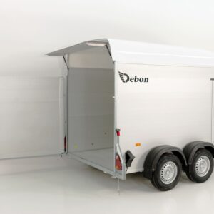 Debon Kofferanhänger C500 164x300cm H:200cm 2,0t, Alu, Polybug, Tür, weiß-Neu
