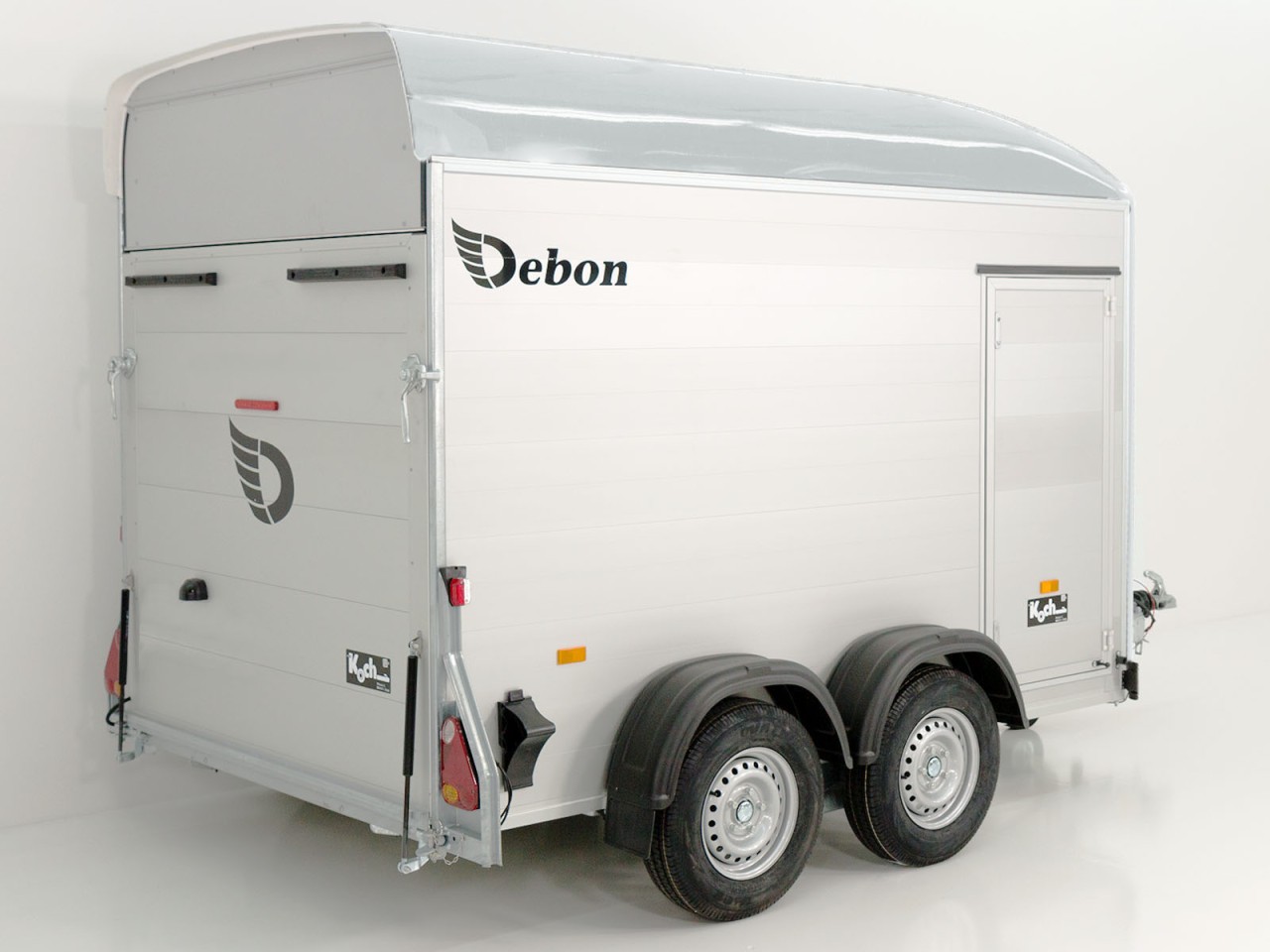 Debon Kofferanhänger C500 164x300cm H:200cm 2,0t, Alu, Polybug, Tür-Neu – Bild 3