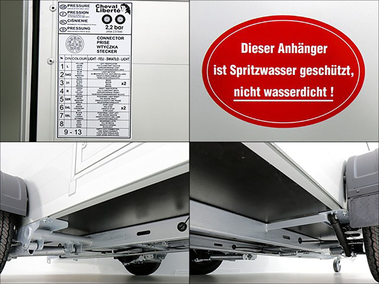 Debon Kofferanhänger C300 148x295cm H:190cm 1,3t, Alu, Polybug, Tür-Neu – Bild 17