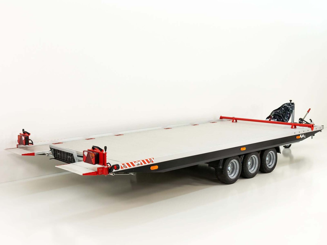Vezeko Autotrailer Race Master Alu 209x550cm Tridem 3,5t-E-Winde-Neu – Bild 2