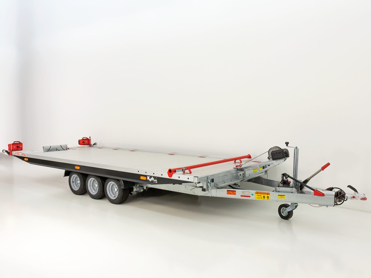 Vezeko Autotrailer Race Master Alu 209x550cm Tridem 3,5t-E-Winde-Neu – Bild 3