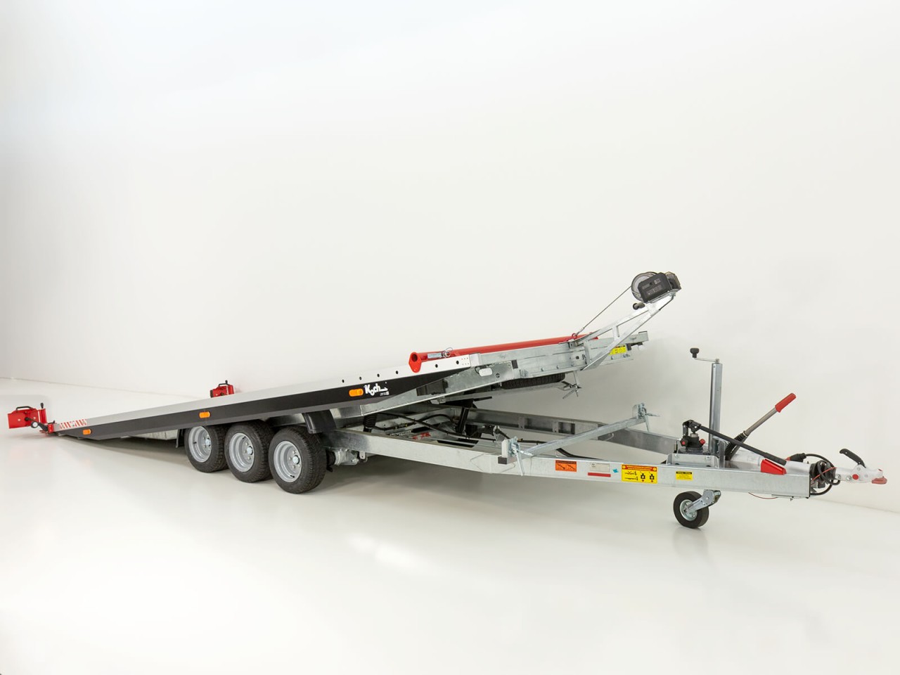 Vezeko Autotrailer Race Master Alu 209x550cm Tridem 3,5t-E-Winde-Neu – Bild 4