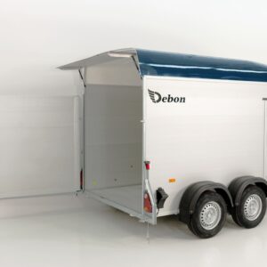 Debon Kofferanhänger C500 164x300cm H:200cm 2,6t, Alu, Polybug, Tür, blau-Neu