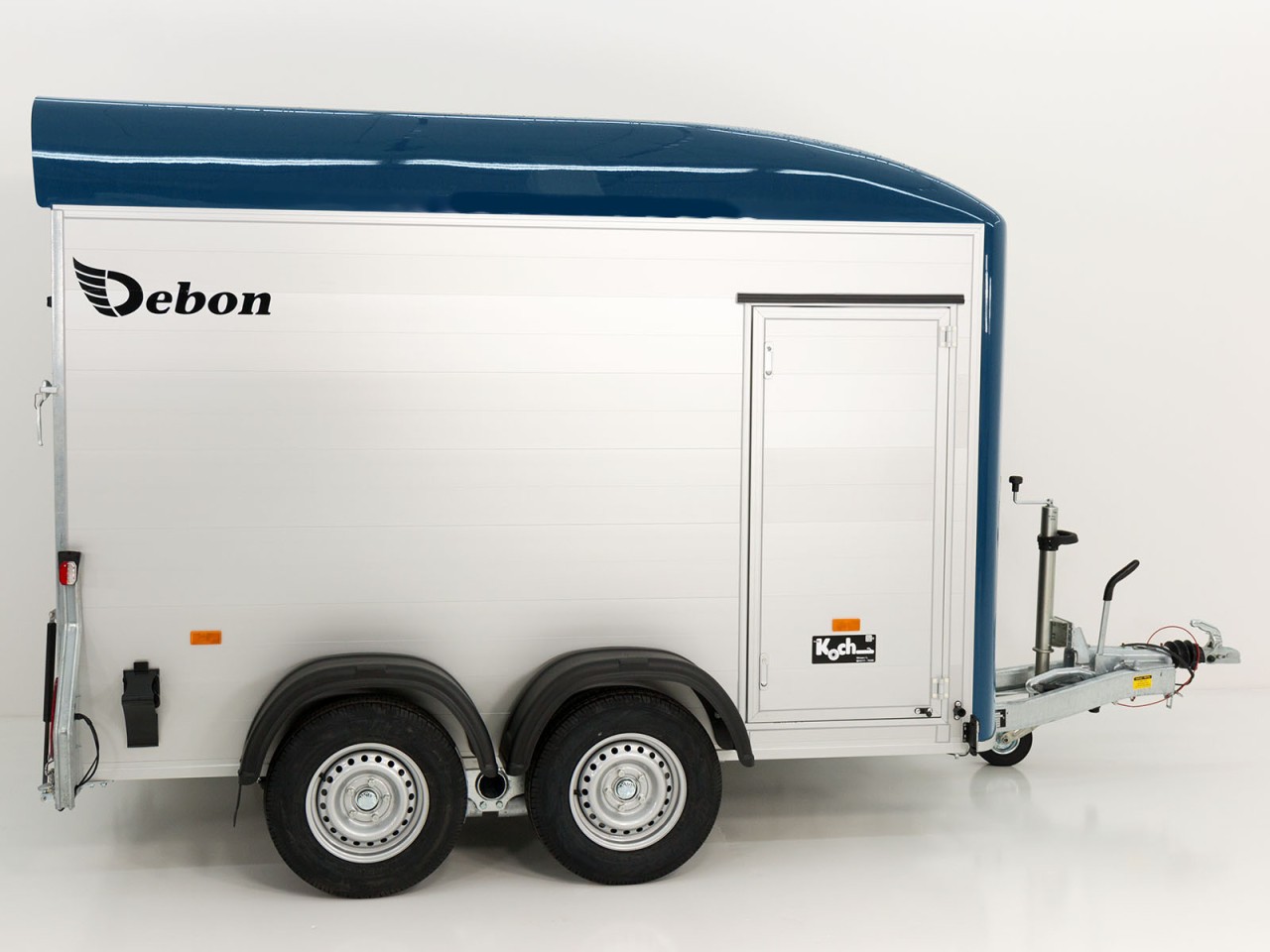 Debon Kofferanhänger C500 164x300cm H:200cm 2,6t, Alu, Polybug, Tür, blau-Neu – Bild 6