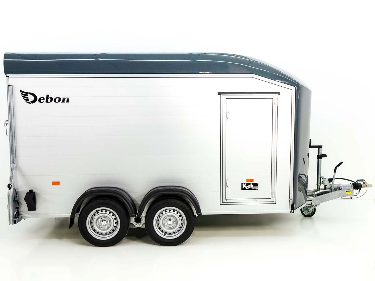 Debon Kofferanhänger Roadster C700 179×378 Höhe:201cm 2,6t, Alu, Polybug, Tür, grau-Neu – Bild 3