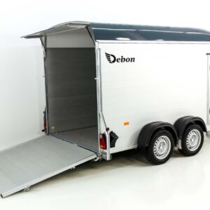 Debon Kofferanhänger Roadster C700 179×378 Höhe:201cm 2,6t, Alu, Polybug, Tür, grau-Neu