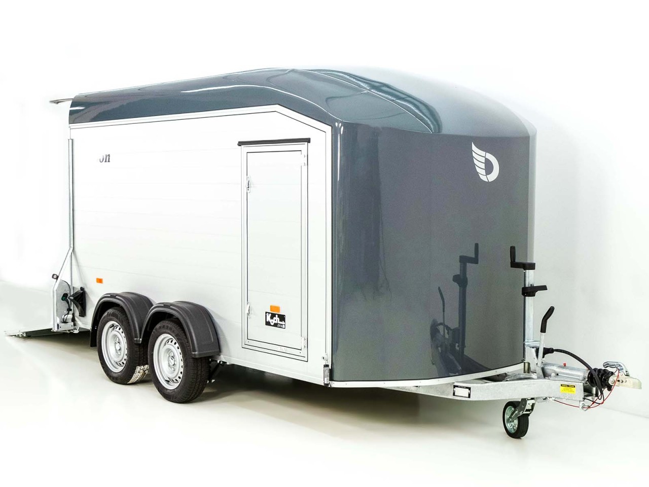 Debon Kofferanhänger Roadster C700 179×378 Höhe:201cm 2,6t, Alu, Polybug, Tür, grau-Neu – Bild 7