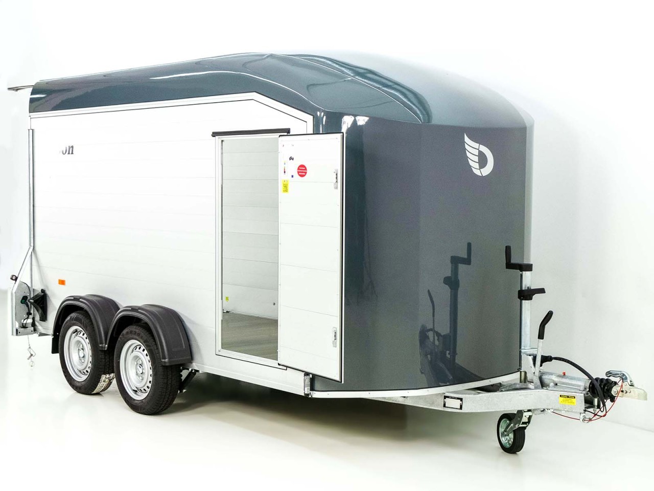 Debon Kofferanhänger Roadster C700 179×378 Höhe:201cm 2,6t, Alu, Polybug, Tür, grau-Neu – Bild 8