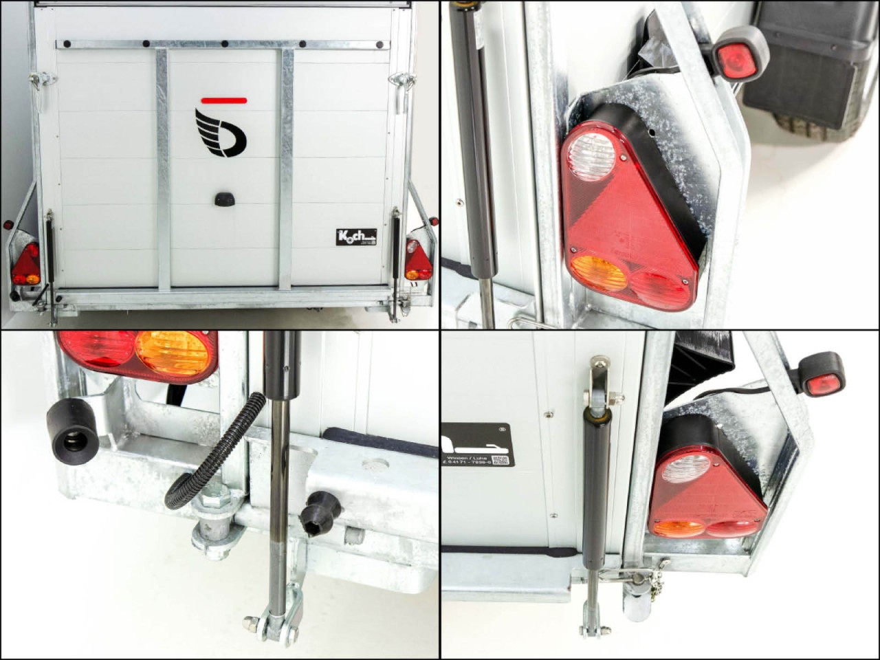 Debon Kofferanhänger Roadster C700 179×378 Höhe:201cm 2,6t, Alu, Polybug, Tür, grau-Neu – Bild 13