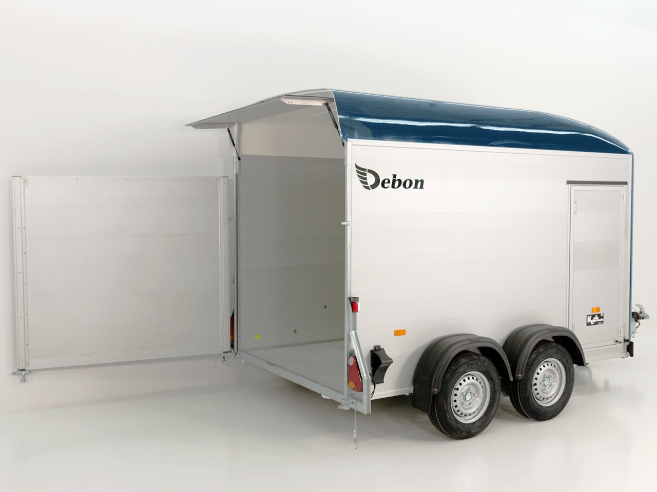 Debon Kofferanhänger C500 164x300cm H:200cm 2,6t, Alu, Polybug, Tür-Neu – Bild 2