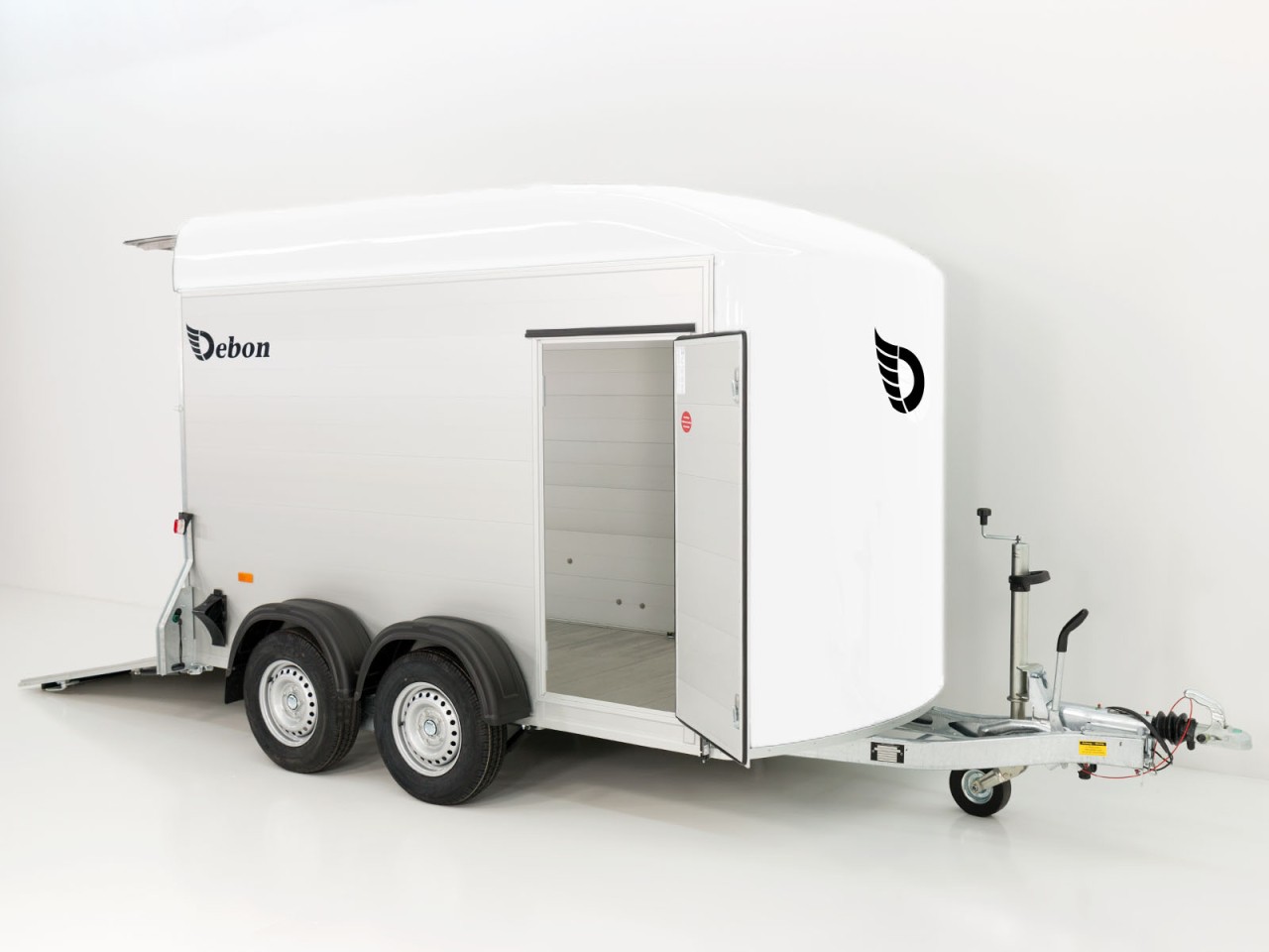 Debon Kofferanhänger C500 164x300cm H:200cm 2,6t, Alu, Polybug, Tür-Neu – Bild 4