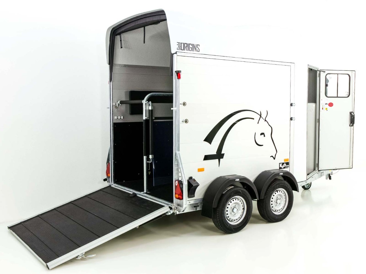 Cheval Liberte Pferdeanhänger GOLD Origins, Sattelkammer, weiß-Neu – Bild 3